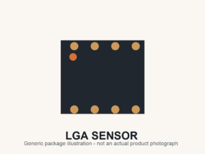 BHI160B 24-land LGA, 3 mm × 3 mm × 0.95 mm generic package illustration