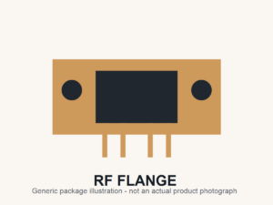 BLF278 4-lead SOT262A1 RF flange generic package illustration
