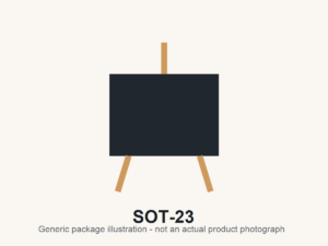 AO3400 3-lead SOT-23 generic package illustration