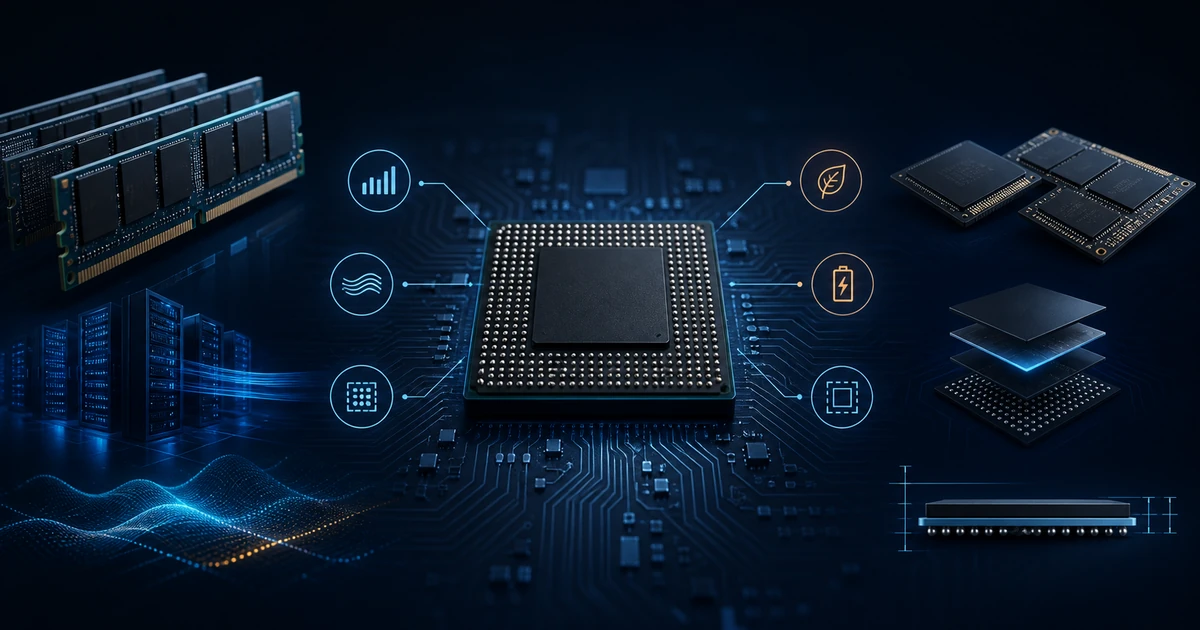Micron DRAM and mobile memory selection guide showing server memory, package-down devices, bandwidth, power and package decisions.