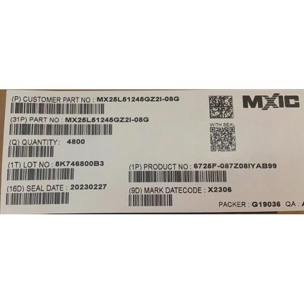 MX25L51245GZ2I-08G product photo 1